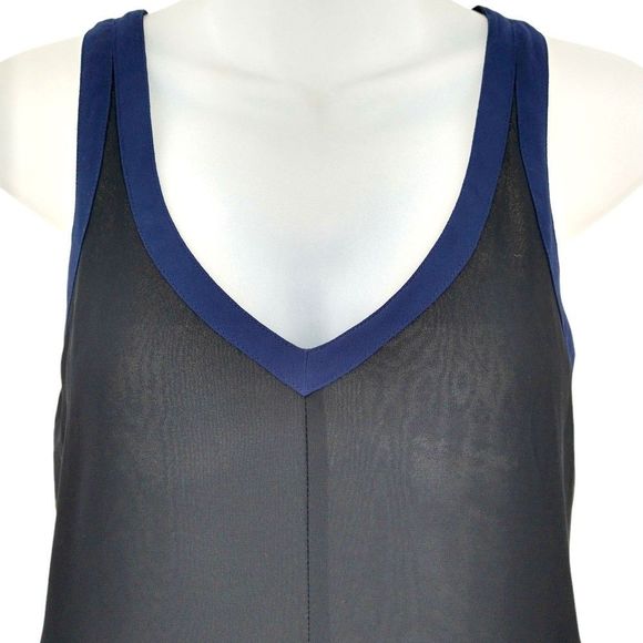 Silence+Noise Semi-Sheer Criss-Crossed Tank Top - XS - Picture 5 of 15
